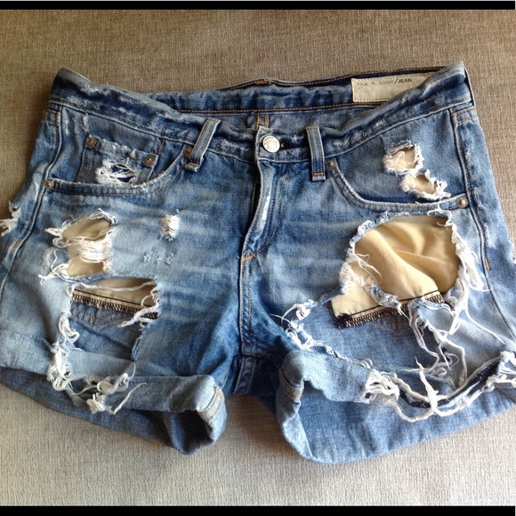 Distressed Summer Rag Bone Jeans Shorts 